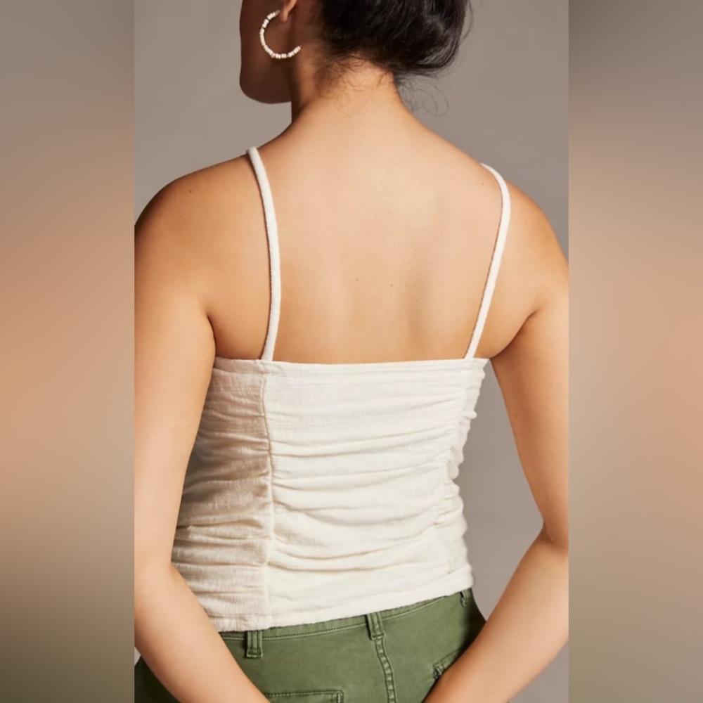 Pilcro Ribbed Ruched Halter - Picture 3 of 7